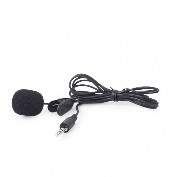 Микрофон Gembird MIC-C-01 Clip-on 3.5 мм, черный Микрофон Gembird MIC-C-01 Clip-on 3.5 мм, черный